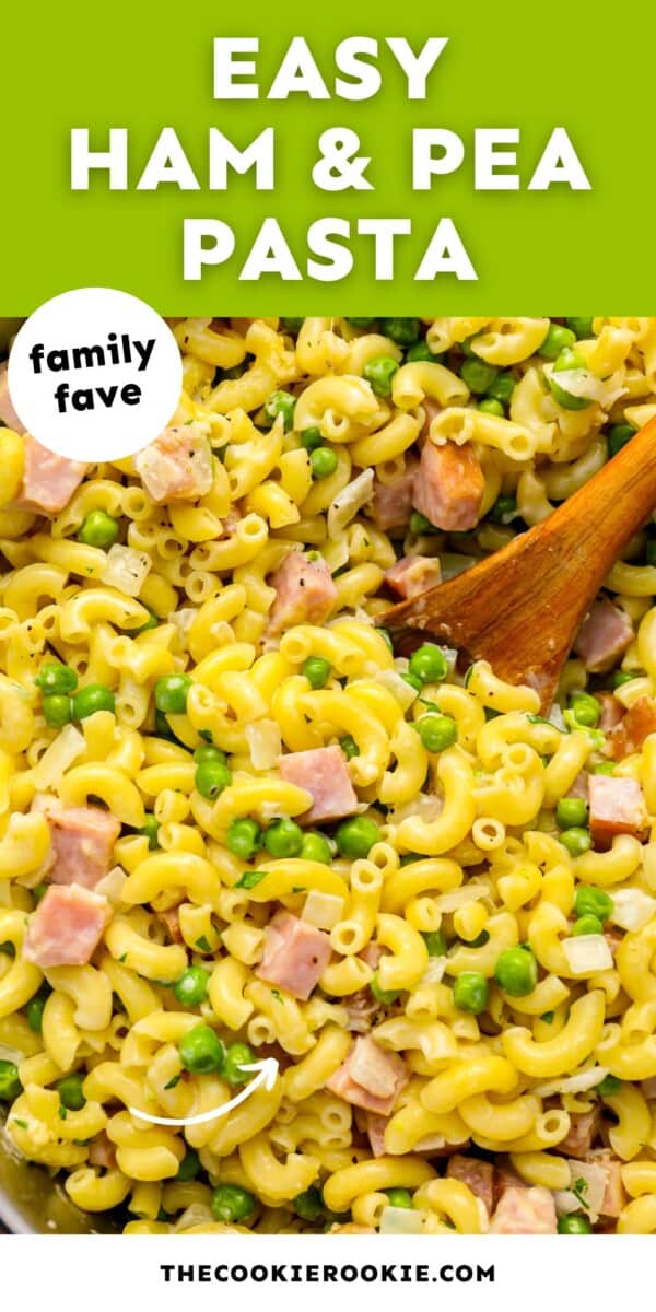 ham and pea pasta pin