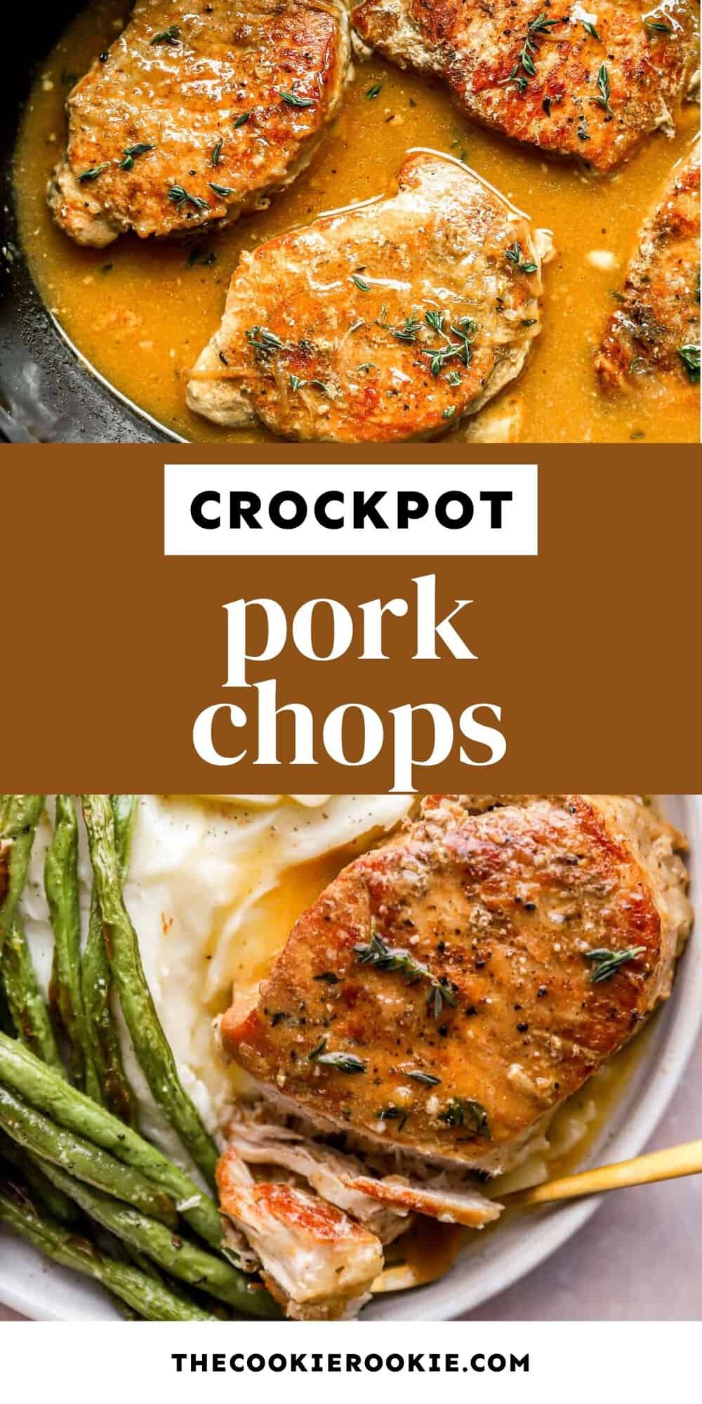 Crockpot Pork Chops Recipe - The Cookie Rookie®