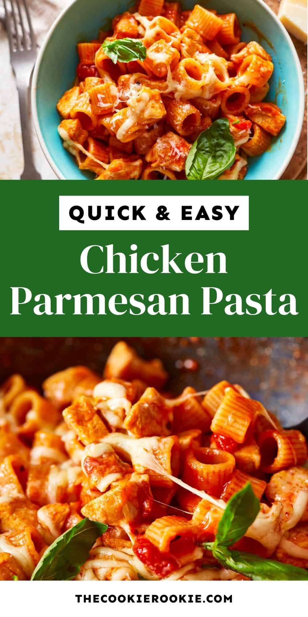 Chicken Parmesan Pasta Recipe - The Cookie Rookie®