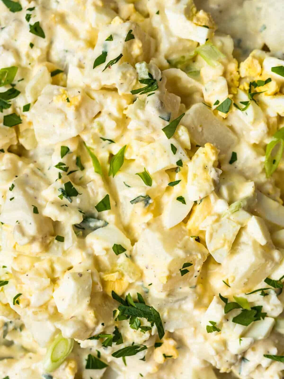 up close image of potato salad