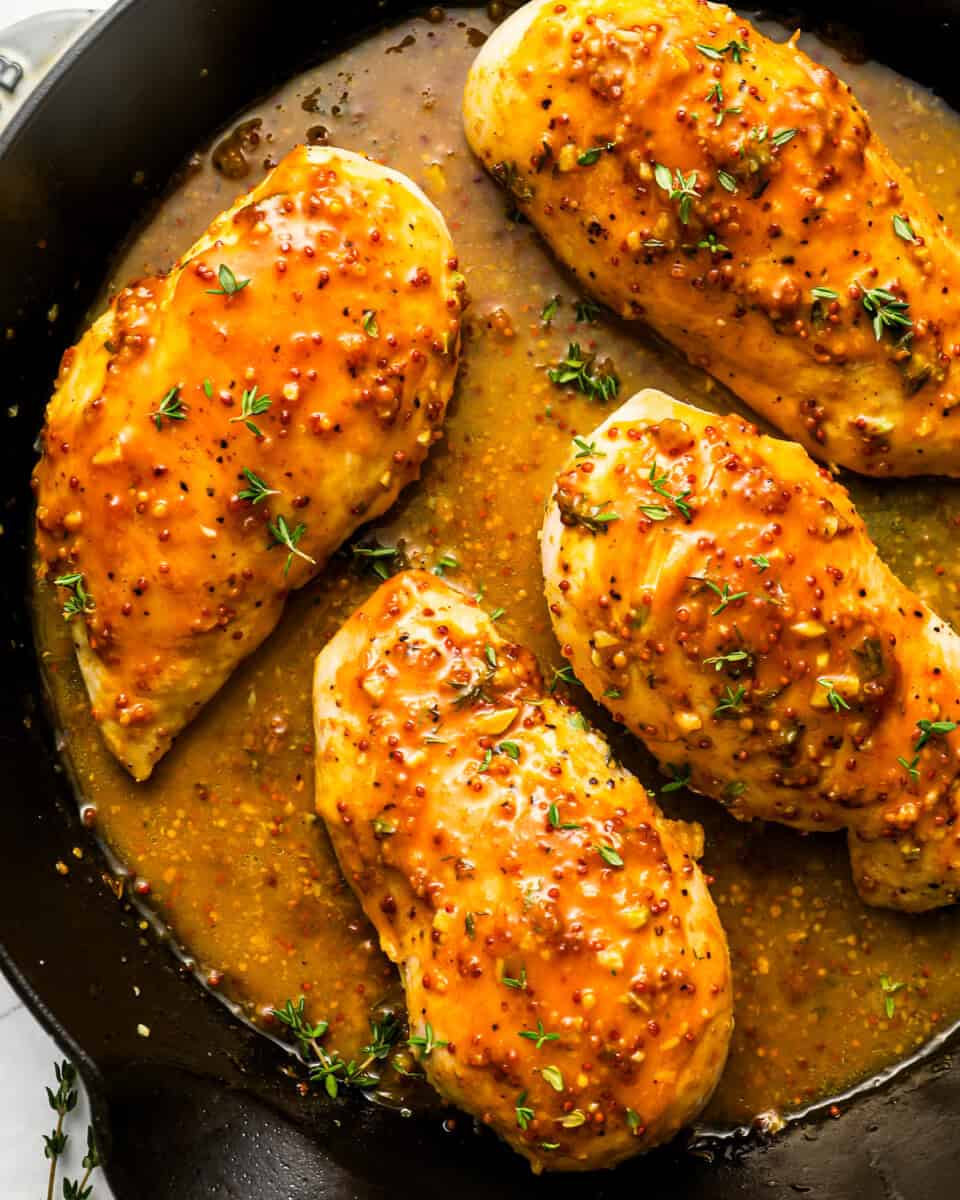 Skillet Honey Mustard Chicken Recipe The Cookie Rookie® 1602