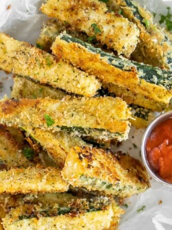 Crispy Baked Zucchini Fries Recipe - The Cookie Rookie®