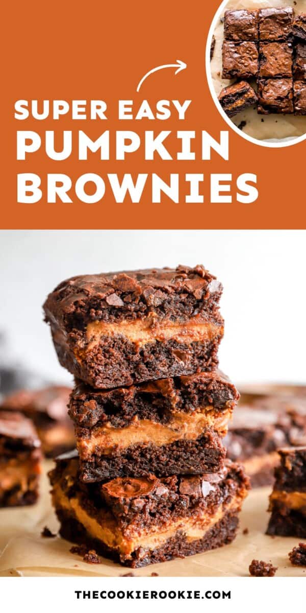 pumpkin brownies pin