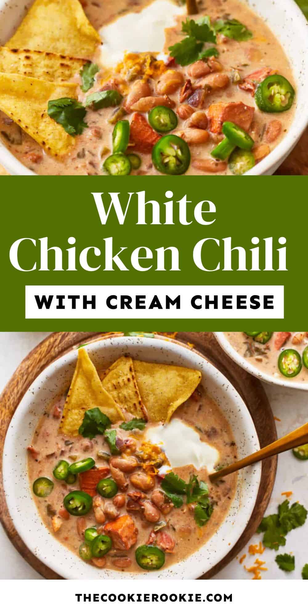 creamy white chicken chili pin