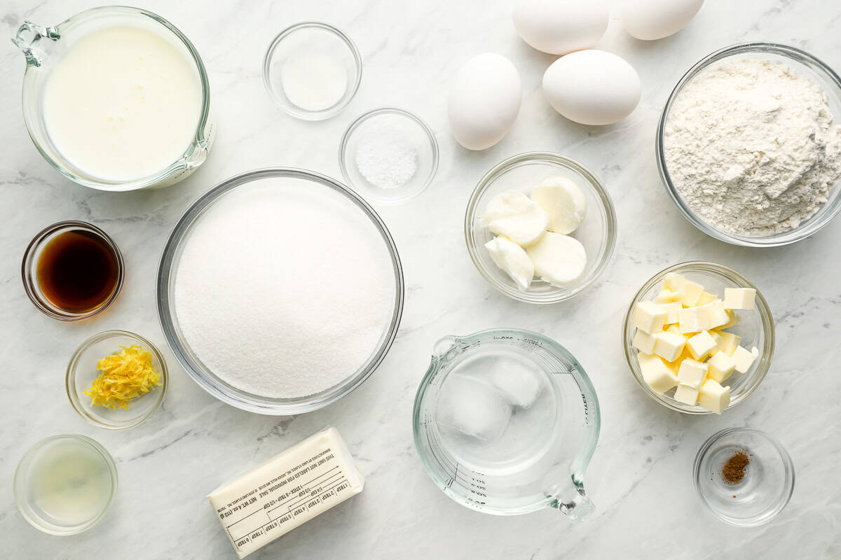 ingredients for buttermilk pie.