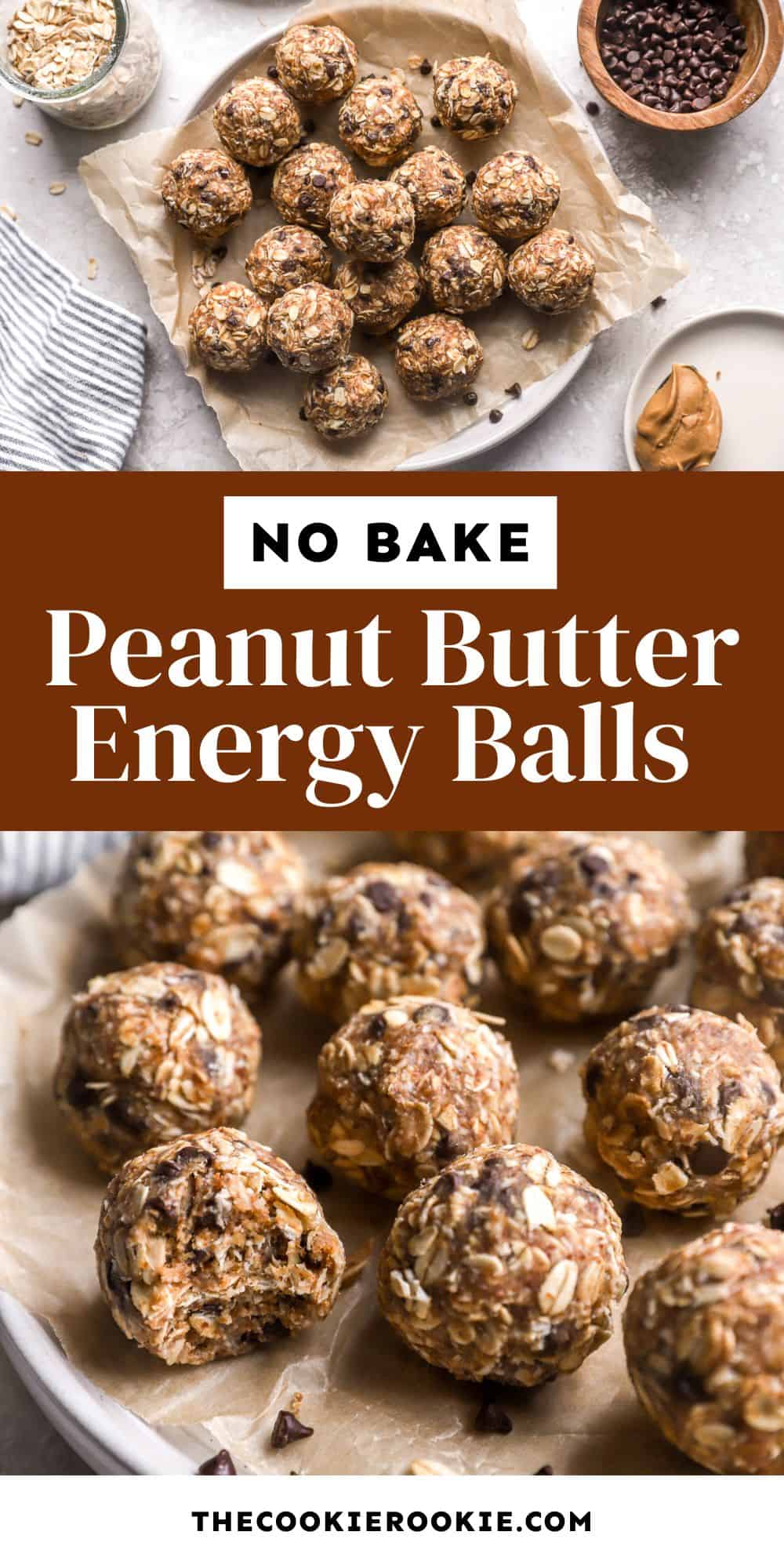 healthy peanut butter energy balls pin.