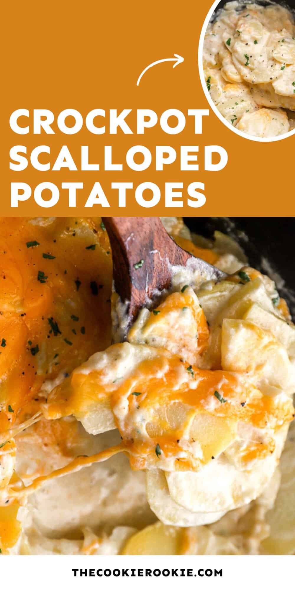 crockpot scalloped potatoes pin