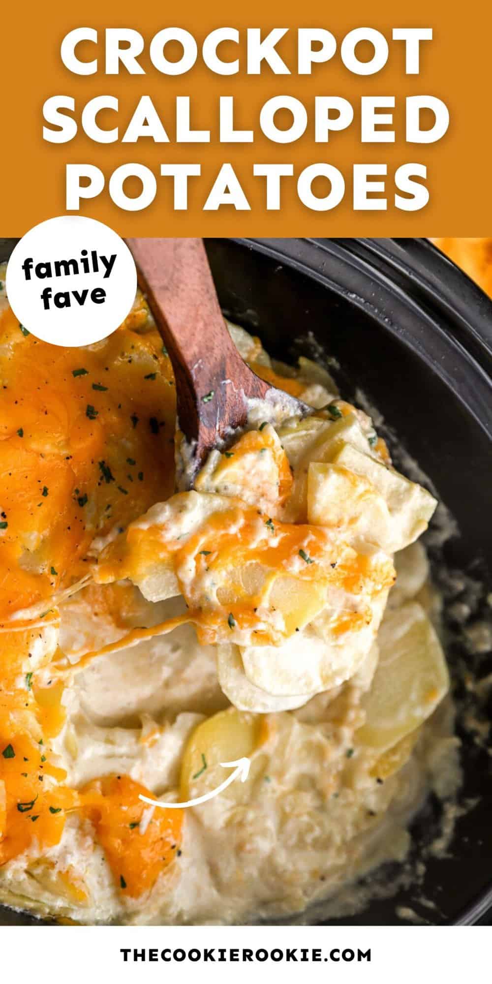 crockpot scalloped potatoes pin