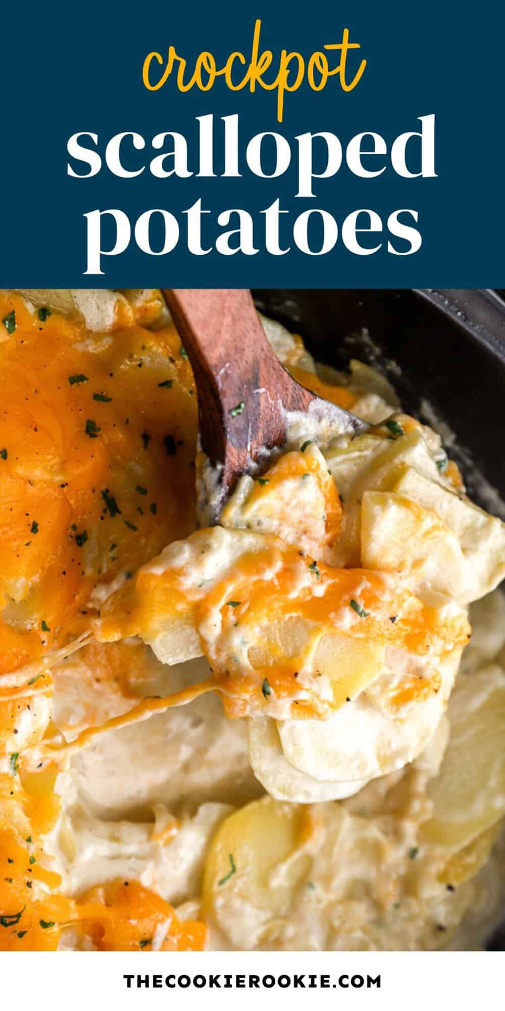 crockpot scalloped potatoes pin