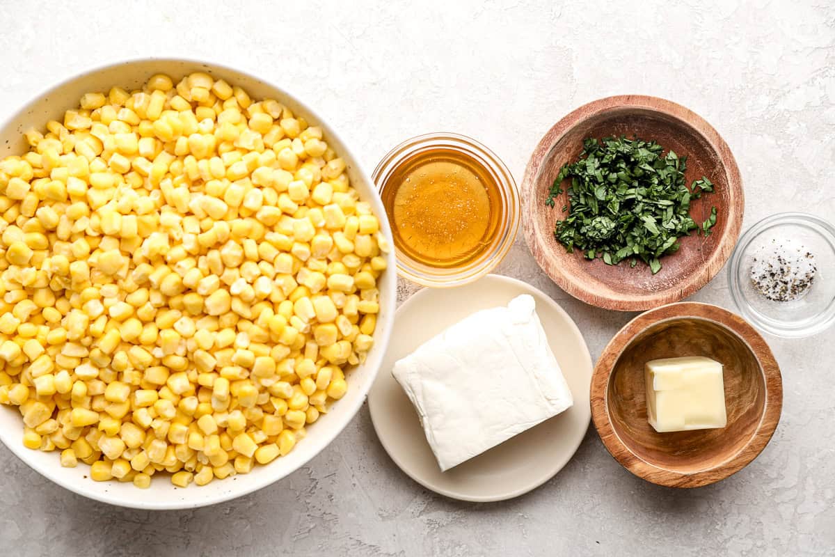 honey butter skillet corn ingredients.