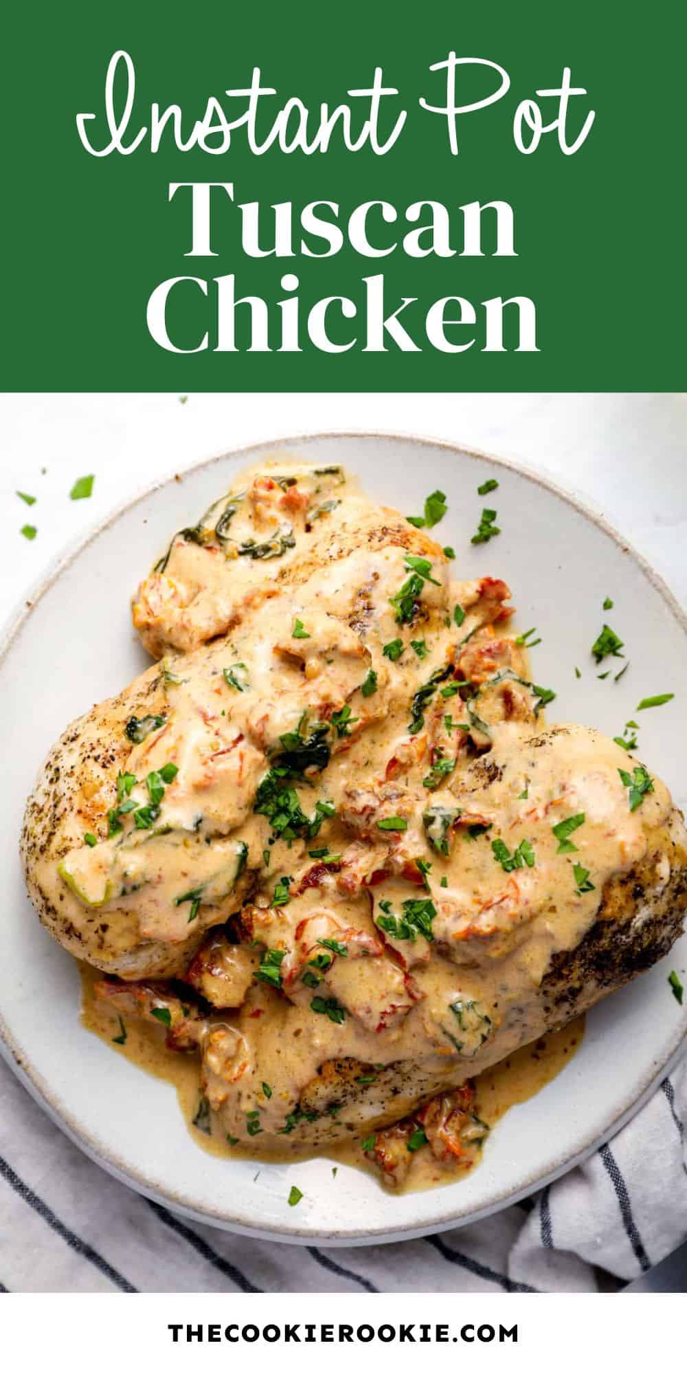 instant pot tuscan chicken pin