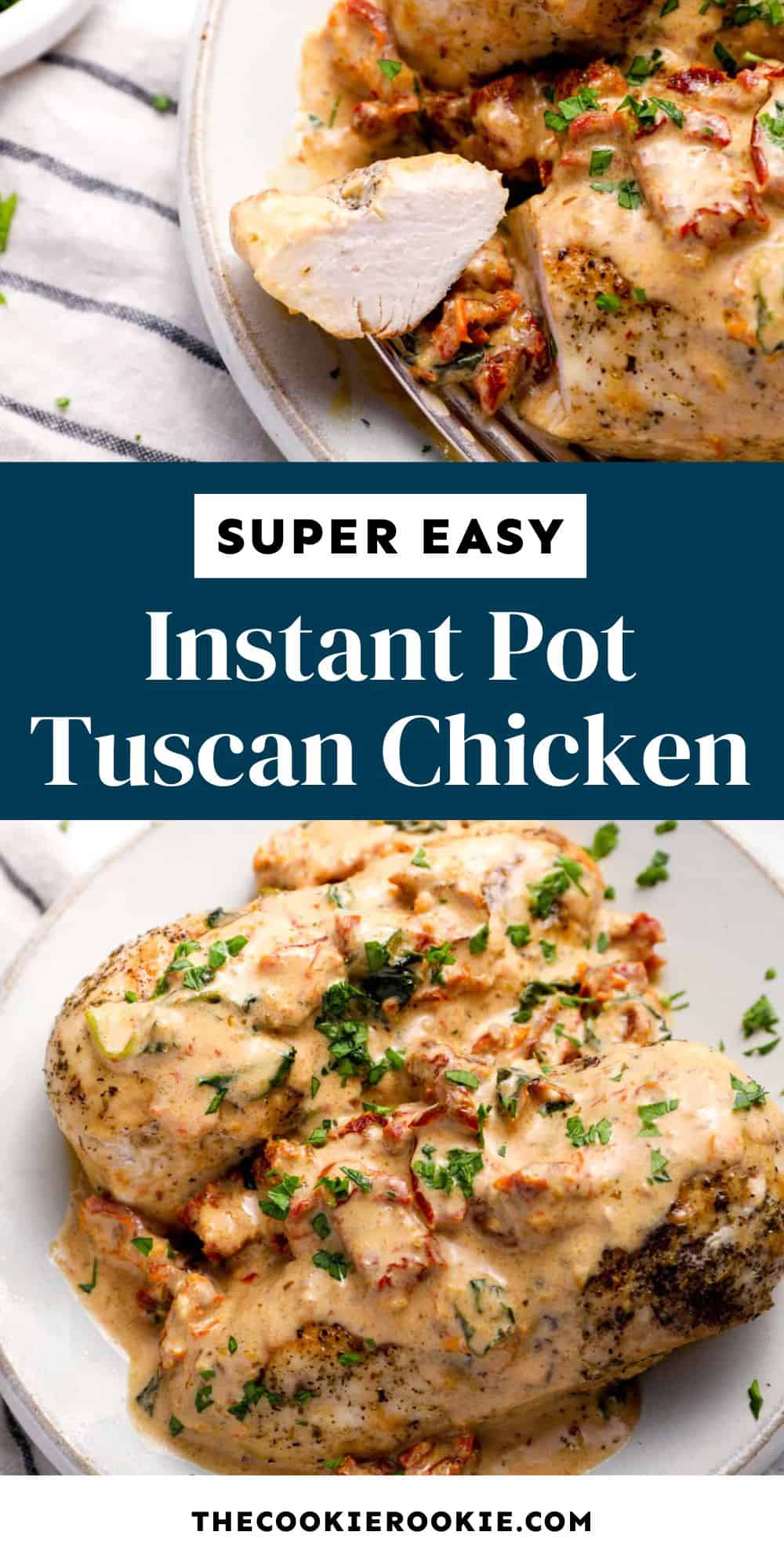 super easy instant pot tuscan chicken pin